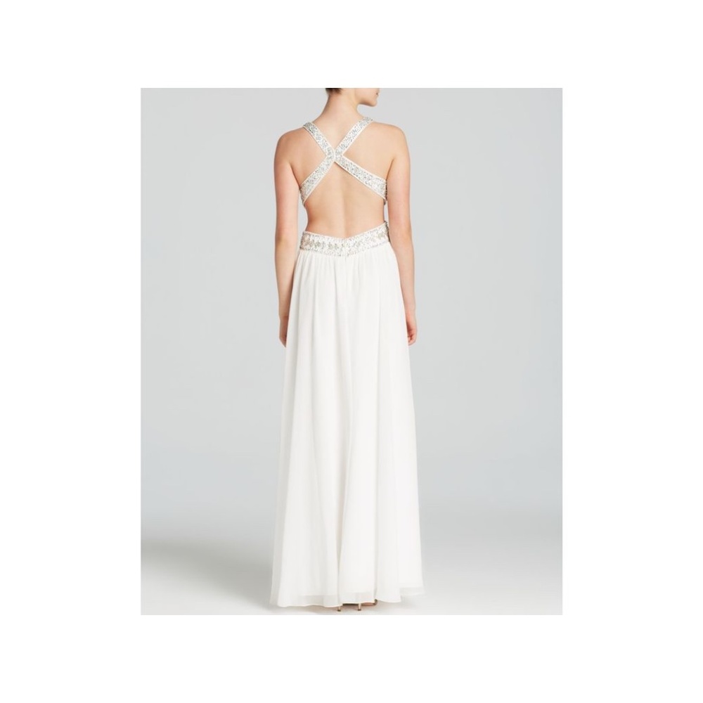 Embellished Gown with Cutout Back - Picture 2 of 13